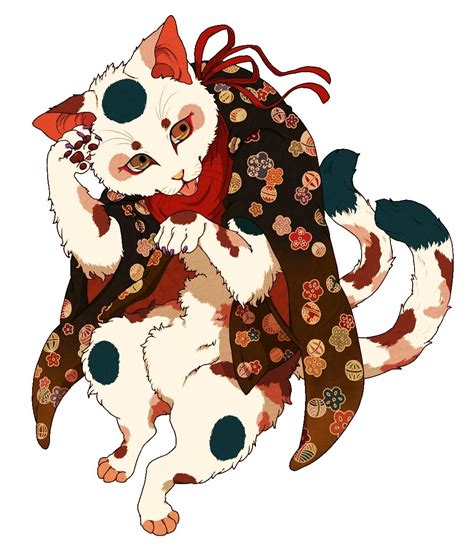 japanese cat god|Two Tailed Cat (Nekomata), Bakeneko and Other Cat Yokai